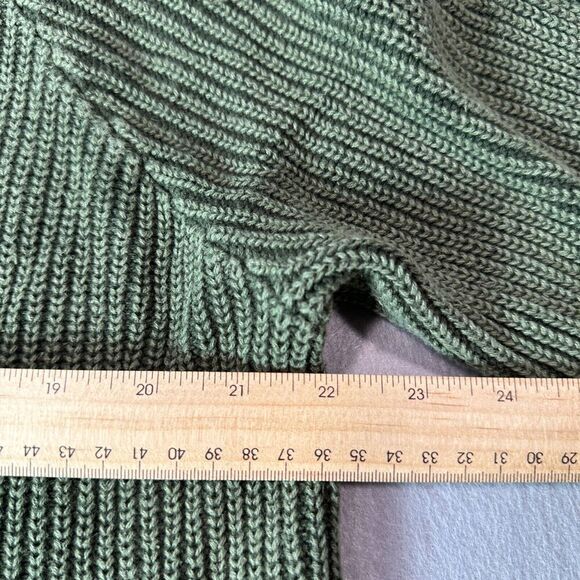 Torrid Sweater Womens 3 Green Knit Lace Up Sleeve V Neck Cotton Plus Size - Picture 5 of 10